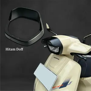 GARNISH / RING TOPI CAP HEADLAMP LAMPU UTAMA MOTOR STYLO 160 MATERIAL ABS PREMIUM COVER LAMPU DEPAN WARNA HITAM DOFF / GLOSSY INCLUDE PEREKAT TINGGAL PASANG CAP RING TOPI PETLAMP STYLO ORIGINAL MERK MOSCOW - GLOSSY PADLAMP