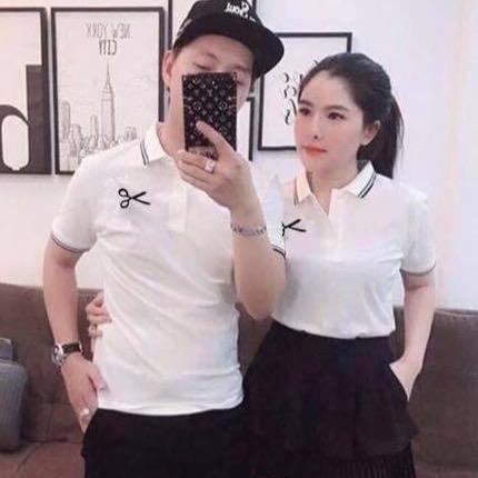 Áo thun đôi nam nữ trẻ chung năng động dễ phối đồ 0