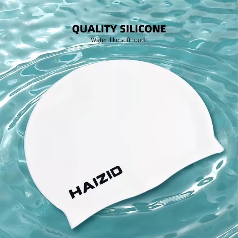 Mũ Bơi Trẻ Em, Dành Cho Tóc Dài, Chất Liệu Silicon, Thích Hợp Cho Bé Gái Và Bé Trai, Cỡ Lớn, Không Thấm Nước, [1-3 Giao Hàng] 7