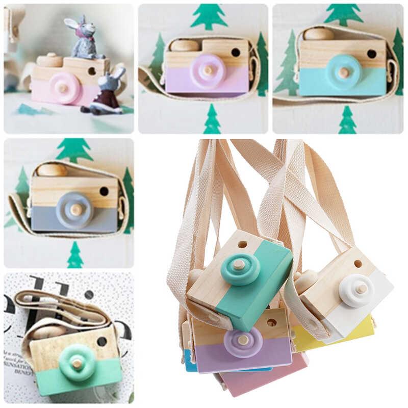 Product Introduction of Mini Cute Wood Camera Safe Natural Toy For Baby Children Fashion Clothing Accessory Toys Birthday Christmas Holiday Gifts ge digicam 0