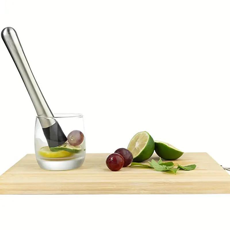 Stainless Steel Cocktail Shaker, Mojito Mint Muddler, Ice Crusher Hammer, Bartenders Barware, Bar Utensils 6