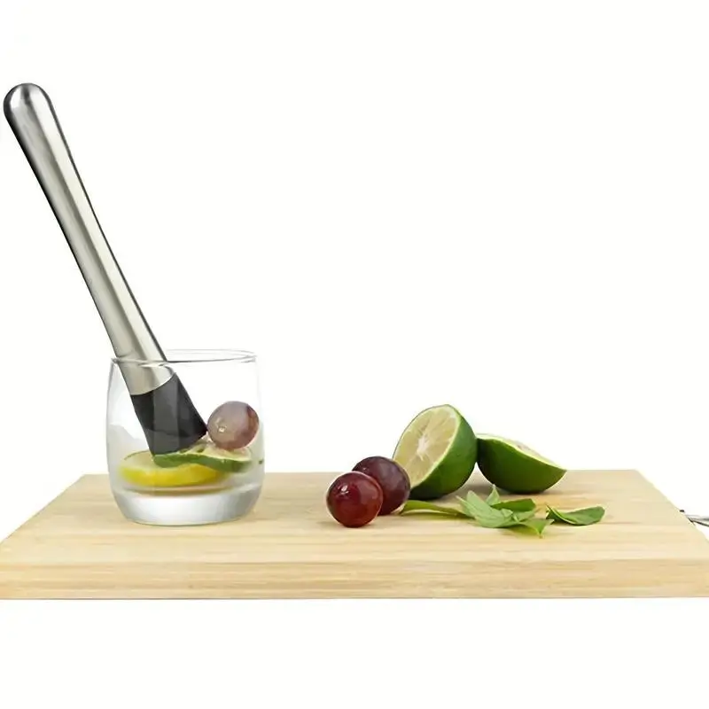 Stainless Steel Cocktail Shaker, Mojito Mint Muddler, Ice Crusher Hammer, Bartenders Barware, Bar Utensils 6