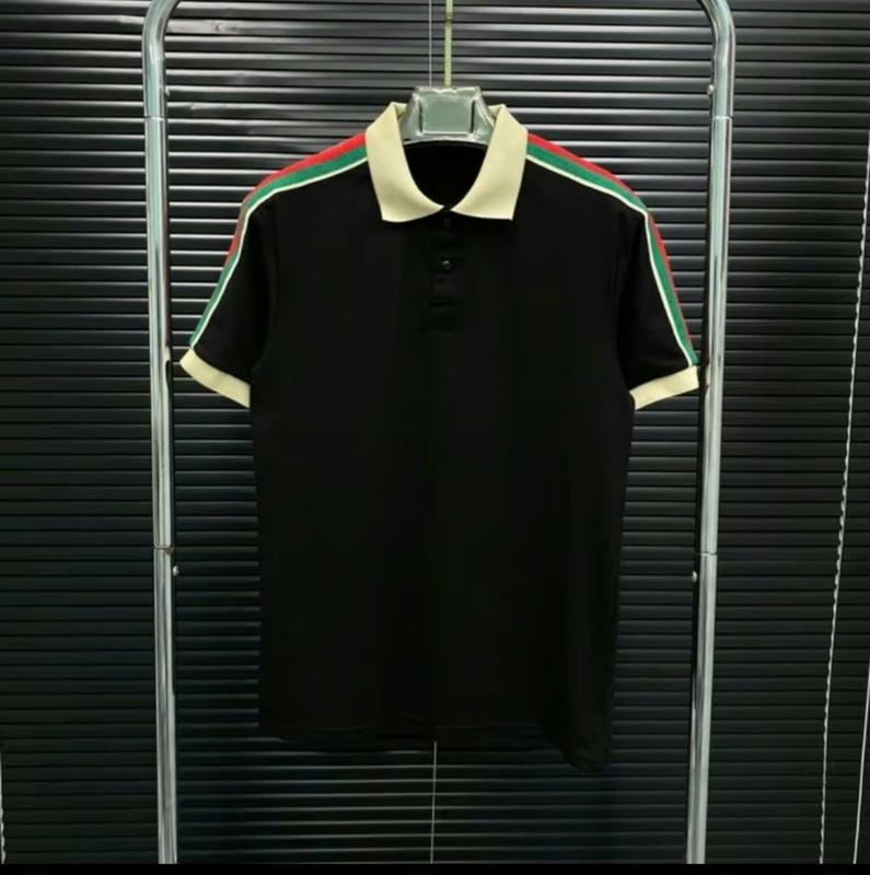 Áo thun  PoLo cổ bẻ tay ngắn phối viền chạy dây, form chuẩn chất vải cotton dày dặn mẫu mới nhất Hot Trend Menswear Polo Có Cổ Shirt Ngắn Tay Kem Cộc Tay Jean Dệt áo  polo nam