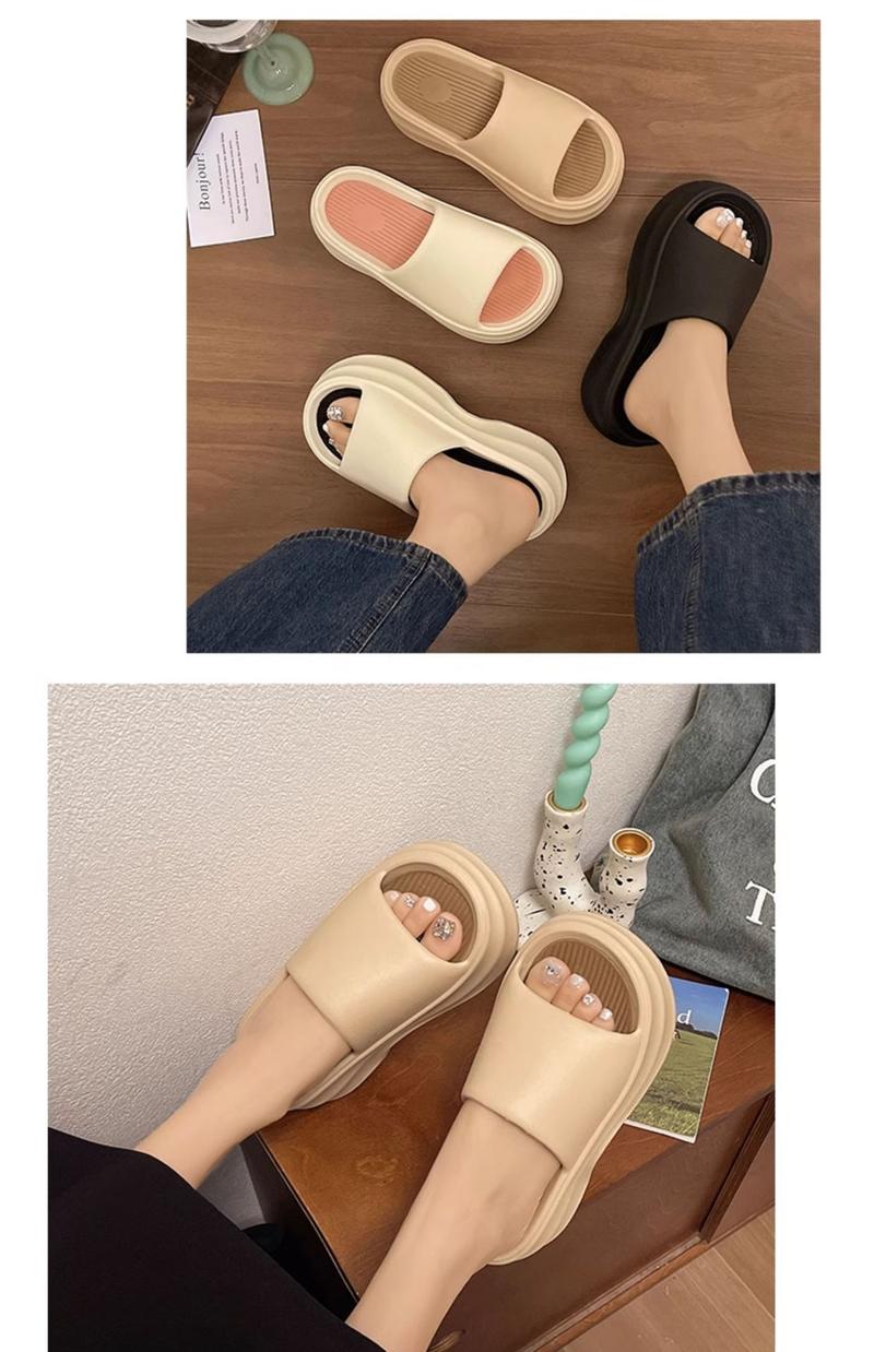 Product Introduction of รองเท้าแตะพื้นหนาสำหรับผู้หญิง, วัสดุ EVA ใหม่, แฟชั่นฤดูร้อนเกาหลี, เพิ่มความสูง, รองเท้าแตะส้นสูงใส่สบาย, สายรัดเดียว, เหมาะสำหรับผู้หญิง, สต็อกพร้อม 10