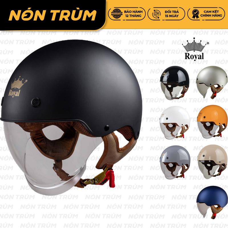 Royal M239 Mũ Bảo Hiểm Xe Máy 1 2 Kính Âm Helmet Phù Hợp Cho Nam Và Nữ