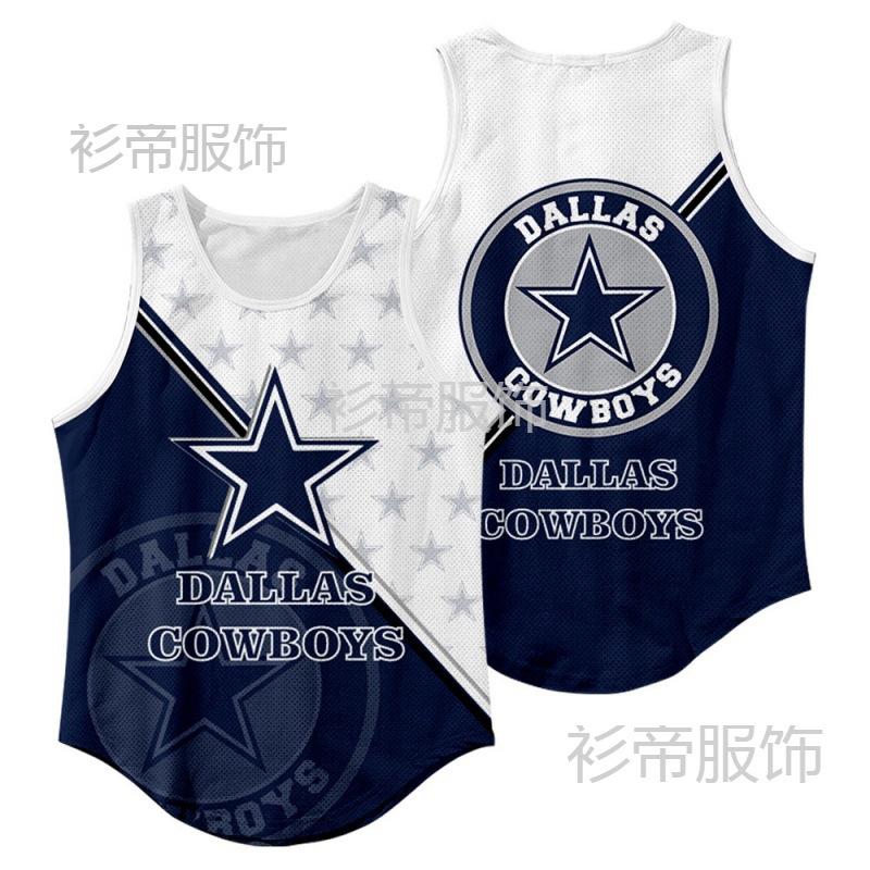 Product Introduction of [Mesh Cloth] New 3D Printed NFL Team Uniform Men's Waistcoat Rugby Vest 23