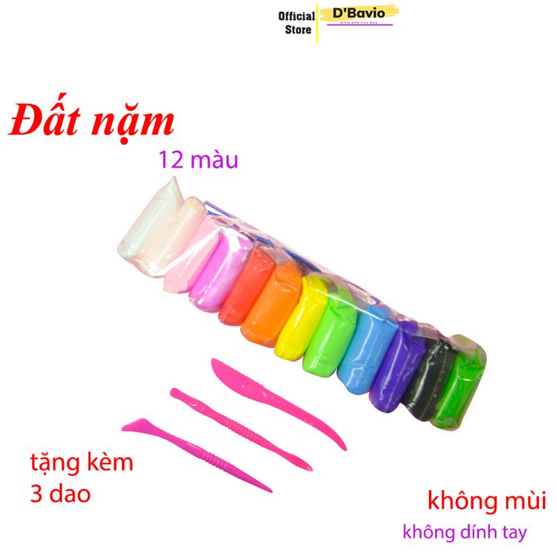 Đất nặn cho bé an toàn không mùi không dính da tay tạo hình tự khô - Dbavio