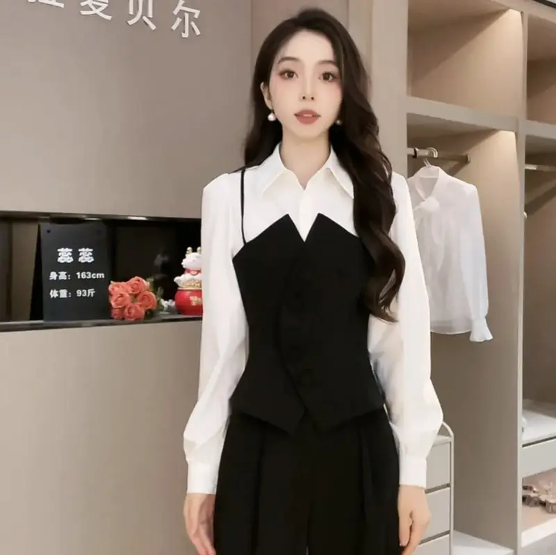 SJ2028 Set bộ dài tay phối màu sang trọng 1