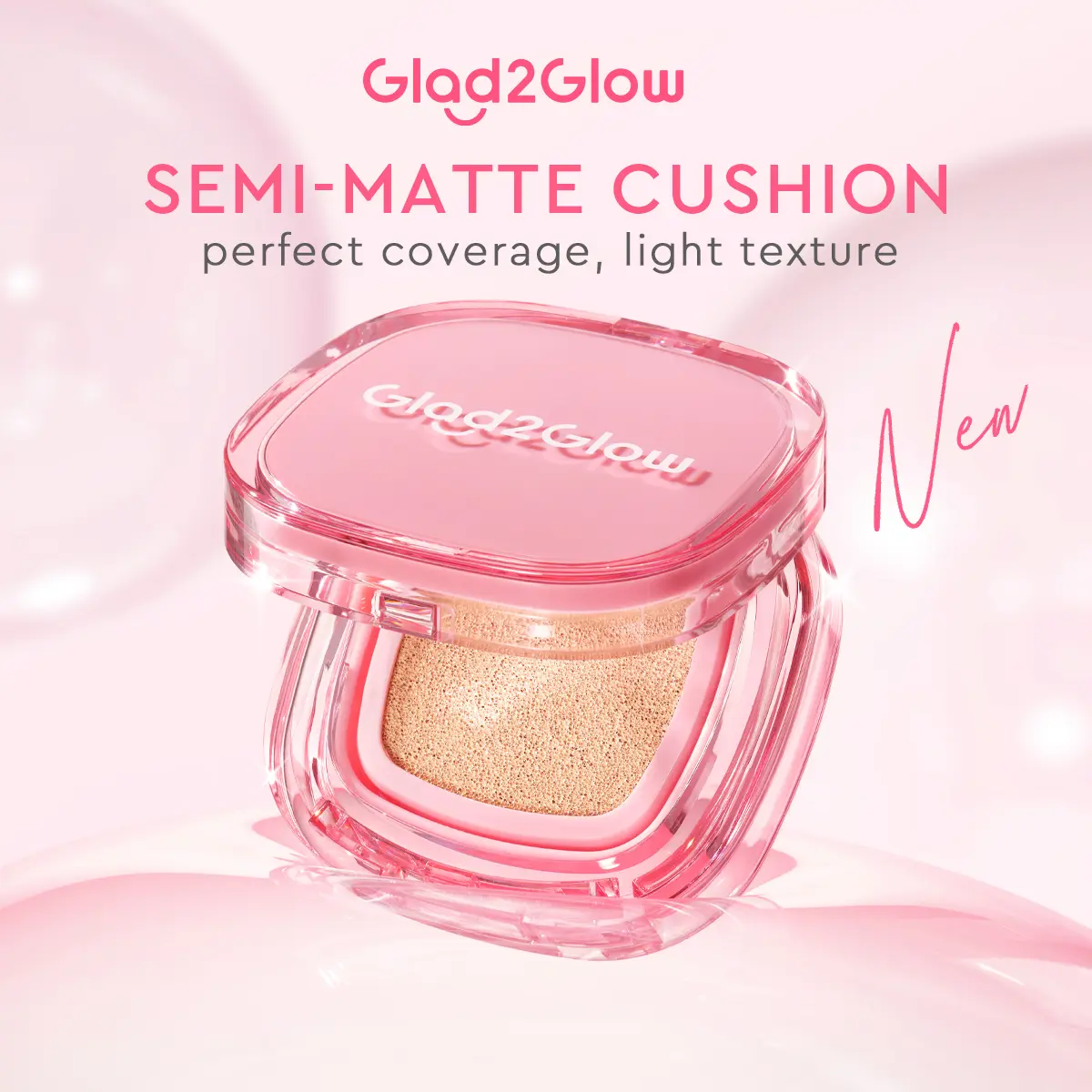 【Campaign】Glad2Glow Perfect cover cushion dengan kandungan skincare mencegah kekusaman dan kulit kering sepanjang hari G2G longlast semi-matte
