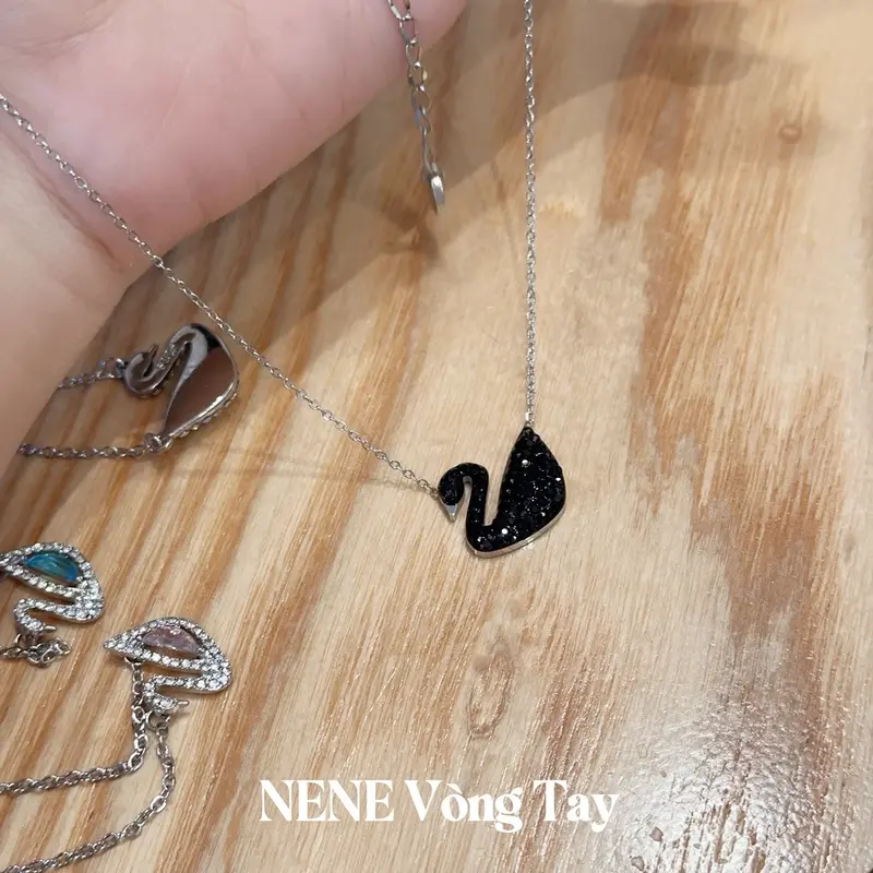 [tặng Hộp] dây chuyền LADY Thiên nga TN - màu thép - sang trọng 4 mẫu - hợp kim mạ bạc - trang sức nữ - vòng cổ nữ 6