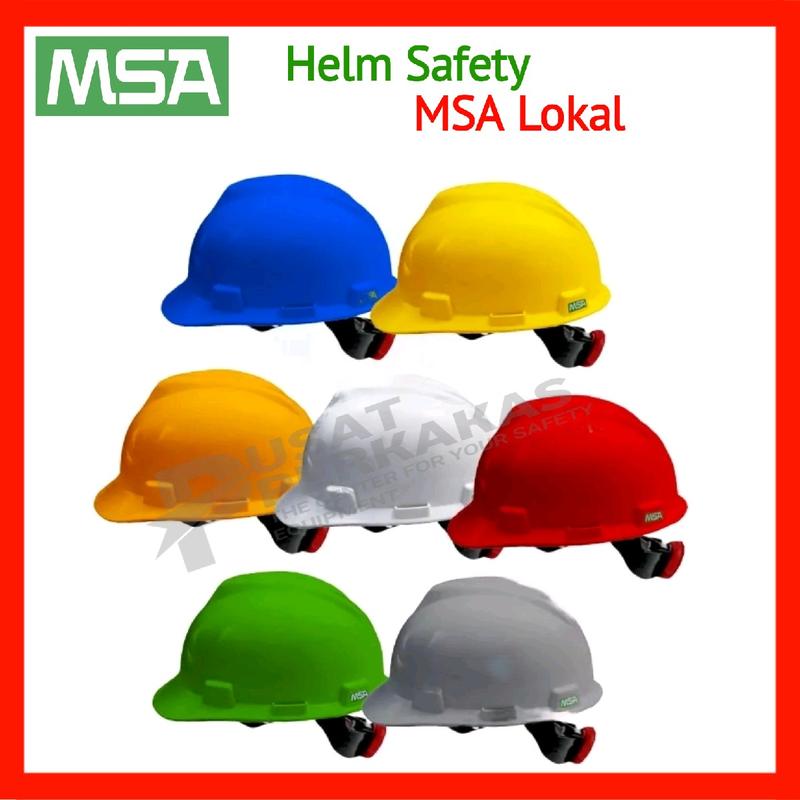 Helm Proyek MSA Lokal Original V GARD Original 100% - Helm Safety ...