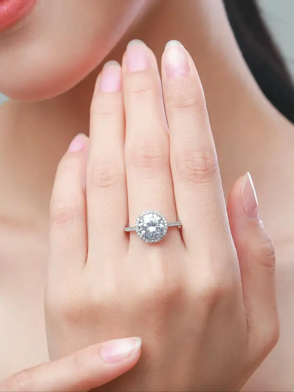 S925 Sterling Silver Fashion Emerald Cut Ring, Luxury Wedding Jewelry for Women, Trendy All-match & Exquisite Jewelry for Birthday Gift 2