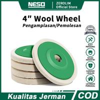 Gambar NESO JERMAN 4 Inch Roda Wol Pilihan inci wool wheel Mata Gerinda Poles Body Motor Mobil Dan Besi Stainless 4in dari Zerolim German Official Store Kota Administrasi Jakarta Barat 1 Tokopedia