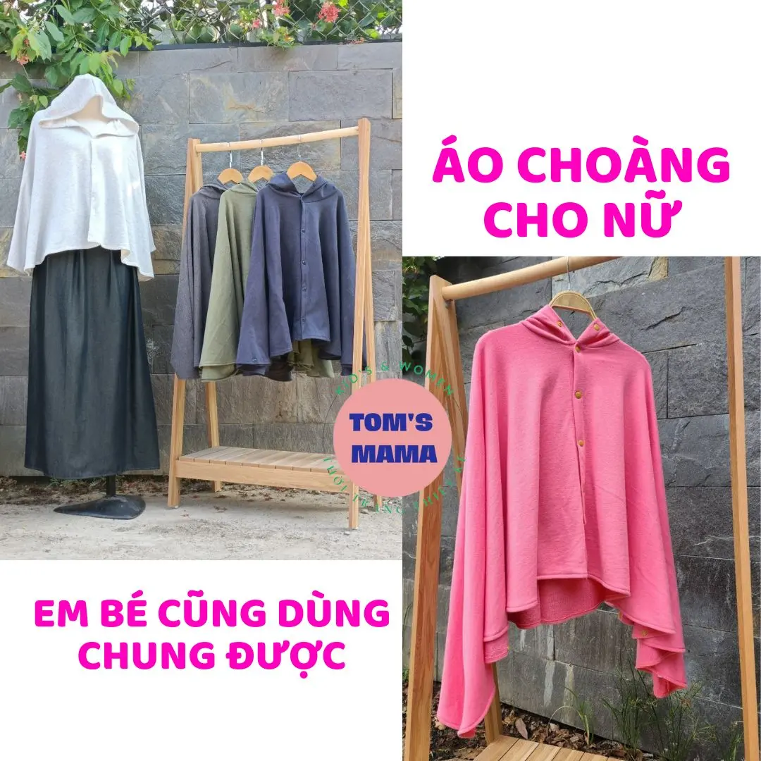 Áo choàng chống nắng cho nữ nhiều lớp tiện lợi