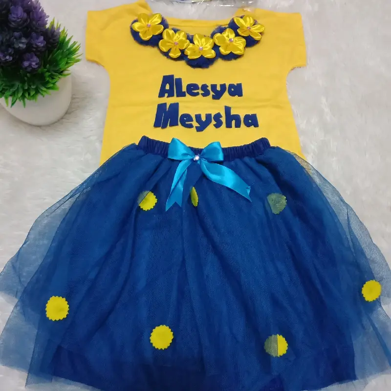 stelan anak perempuan lucu bisa reques warna, bisa reques nama anak di baju, dress anak perempuan baju anak cewe lucu baju anak viral stelan anak cewe lucu stelan anak perempuan lucu Cantik 6