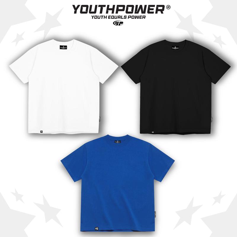 Áo Thun Big Boxy YOUTHPOWER TRƠN BASIC From Rộng Oversize Nam Nữ Cổ Tròn Chất Liệu Cotton 250gsm In Lụa Local Brand Top Women