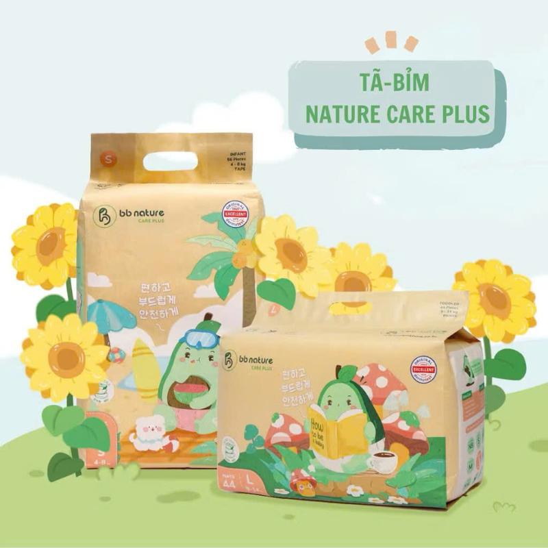 [ MUA 3 TẶNG 1 MẪU MỚI]  Bỉm BB NATURE CARE PLUS dủ size cho bé