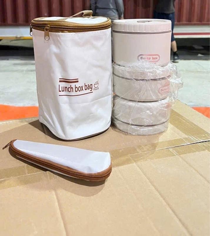 Product Introduction of Hộp cơm văn phòng, Hộp cơm giữ nhiệt 3 tầng , thiết kế 3 ngăn riêng biệt kèm ruột inox 304. 20
