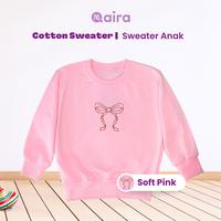 Gambar Qaira Sweater Cotton Crewneck Anak Perempuan - Soft Pink, M (6-7th) dari Hijab Anak Qaira Kab. Semarang 5 Tokopedia
