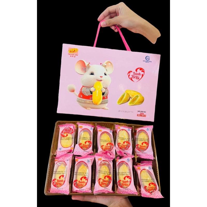 Product Introduction of Bánh BiBi Tân Huê Viên (hộp 20bánh) (vị trứng dứa, ít ngọt) (hộp quai xách sang trọng) 3