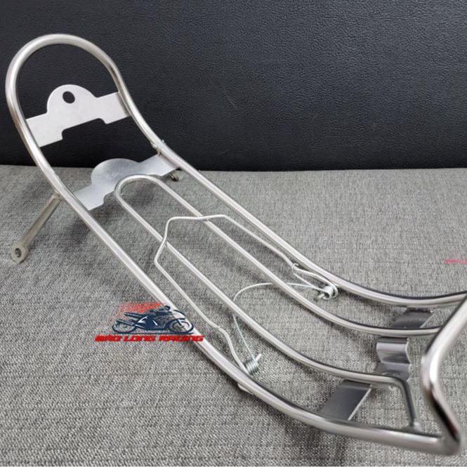 Baga Xuồng 10li INOX gắn xe máy Wave Nhỏ, wave 100, wave 110