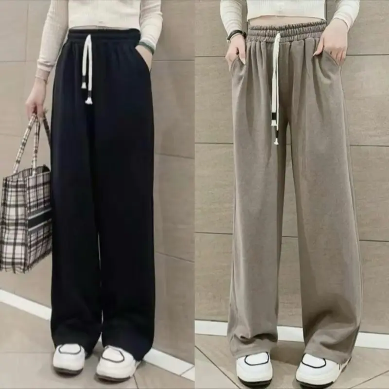 [Hàng loại một - Không Xù] Quần ống suông chất dạ mềm Mịn không nhăn không xù mặc thoải mái Pants Ong