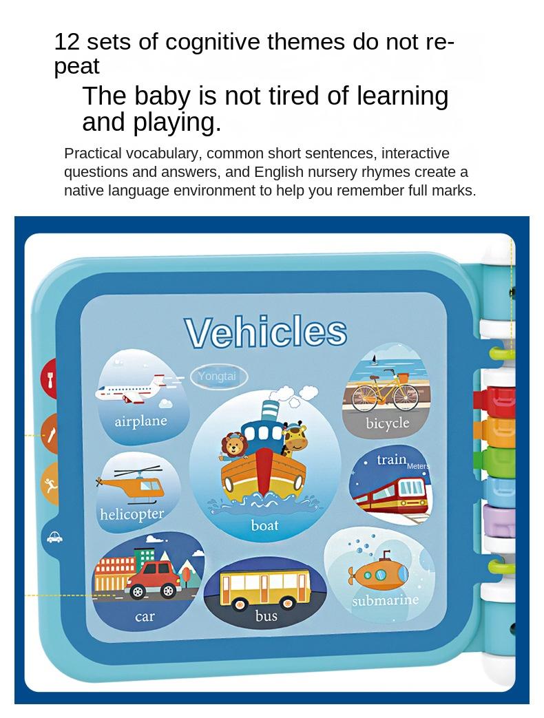 Product Introduction of English Reading Machine Enlightenment Book Baby Toys Early Learning Machine Baby and Infant Toys 4