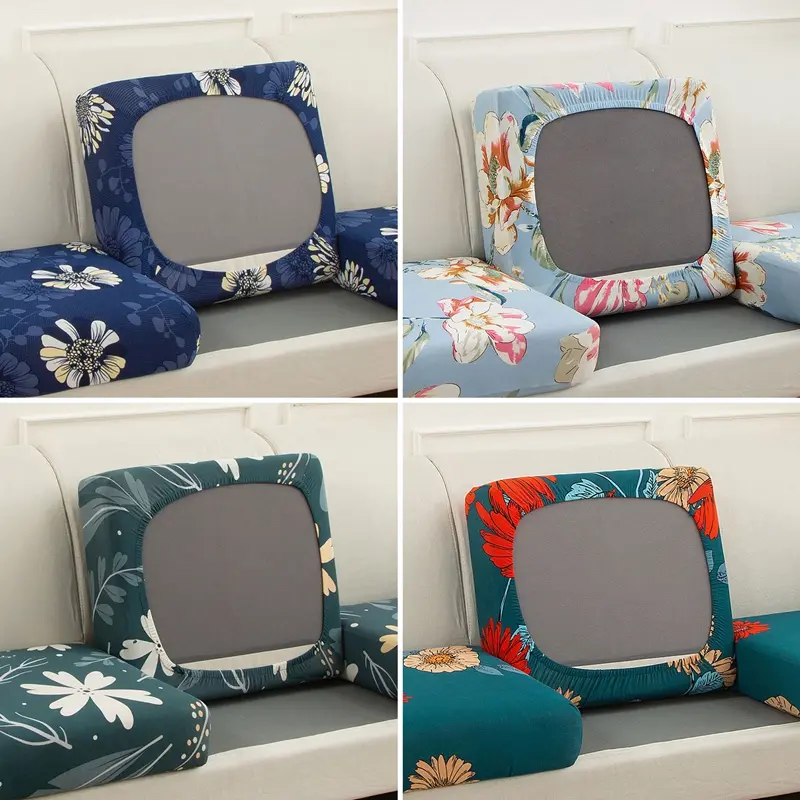 Elastic Sofa Seat Cover Protector Couch Cover Flower Printed Elastic Sofa Slipcover Furniture Protector Seat Cushion Cover For Home Decor