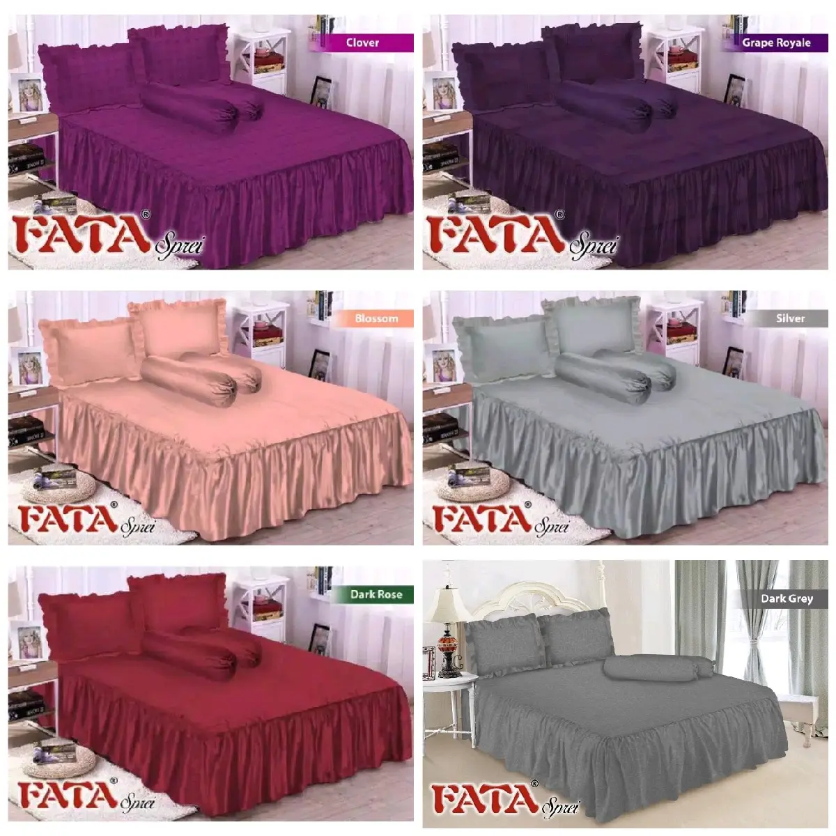 FATA - Sprei rumbai polos embos uk 180x200/160x200