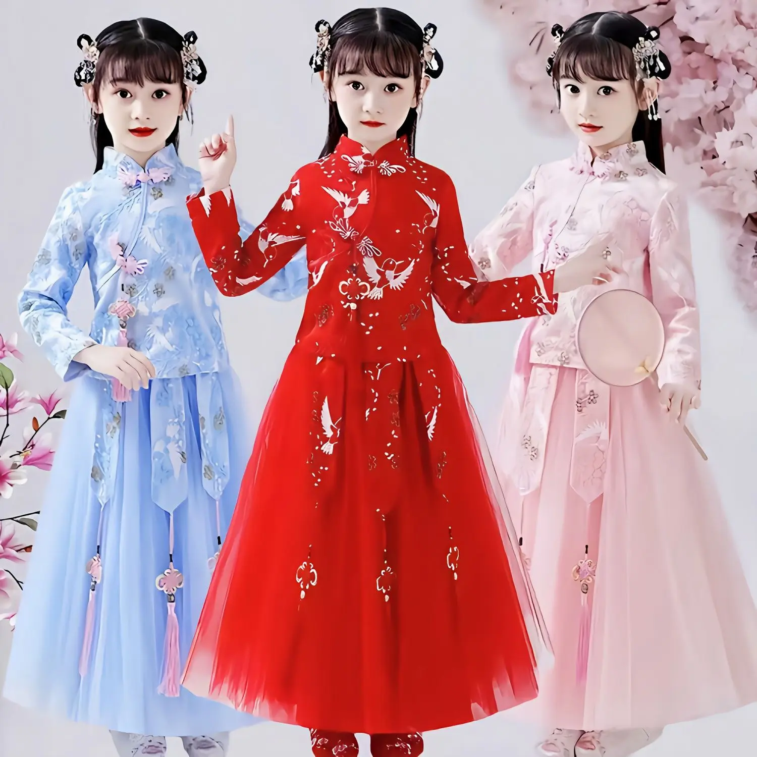Bộ Đồ Mùa Hè Cho Bé Gái, Quần Áo Hán Phục Trung Quốc Váy Cổ Tích Phong Cách Trung Quốc, Váy Công Chúa Cổ Tích Bộ Đồ Hai Mảnh, Thích Hợp Cho Mùa Xuân Và Mùa Thu Của Trẻ Em