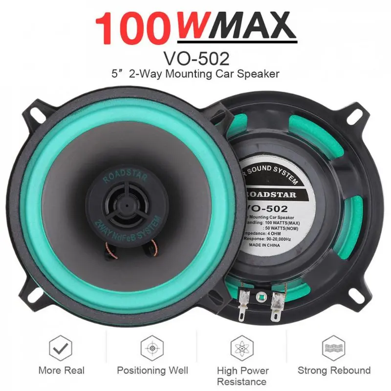 Speaker pintu mobil 5 inch subwoofer 2way 100watt / speaker pintu woofer 100watt Full Range 0