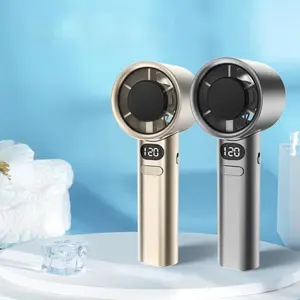 SanukTech Kipas Angin Mini Digital LED Turbo Pendinginan Cepat USB 120 Gear (Kipas Tangan Genggam) undefined kipas  ga  berisik undefined undefined