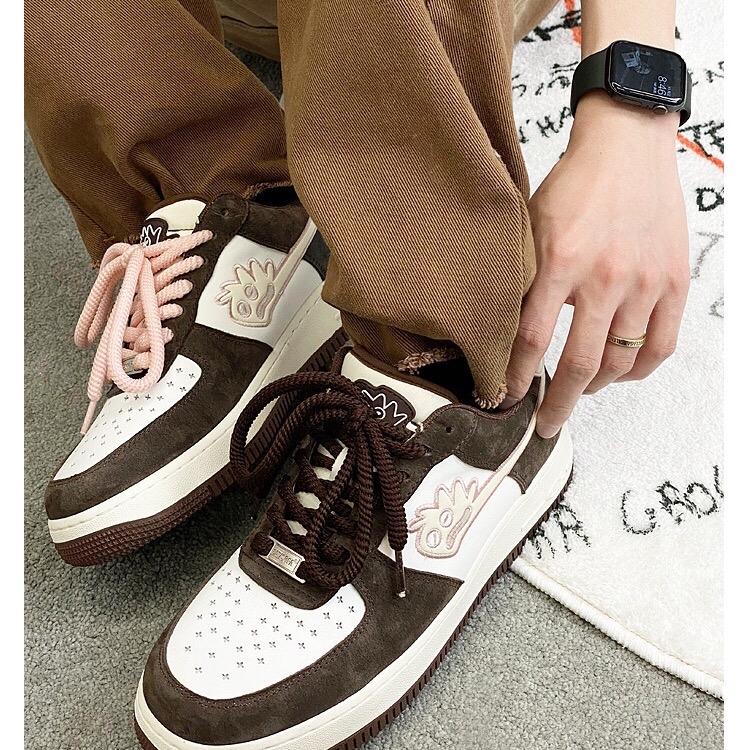CAT & SOFA  - giày Pink/Brown Shoelaces chính hãng AC219 6