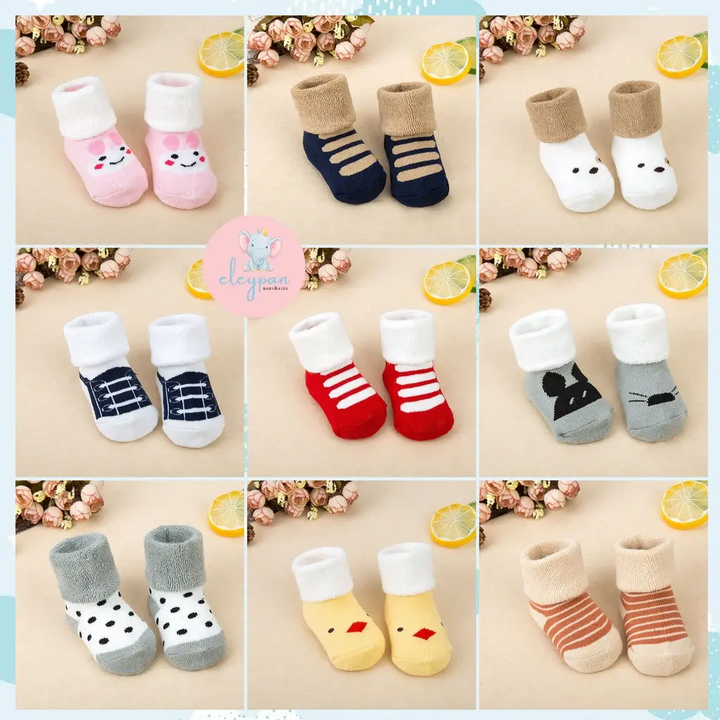 Kaos Kaki Bayi Impor / Kaus Kaki Baby Import / Baby Socks Character Good Quality / Sepatu Bayi Lucu Karakter