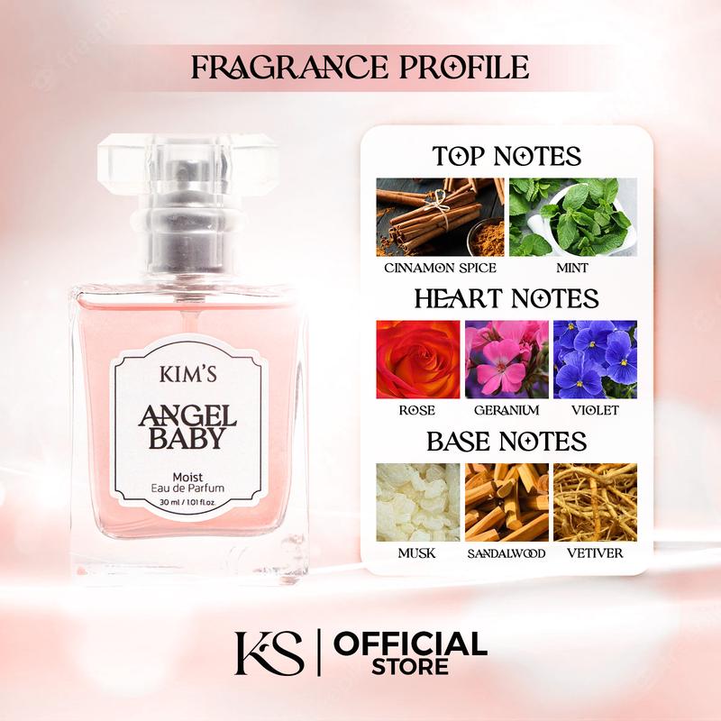 Bundle KIM'S Moist Eau de Parfum (EDP) Isi 5 - All Varian - Parfum + Pelembab Wangi Tahan Lama KIMS 30ml Vanila Perfume Wanita Melati Bunga 2