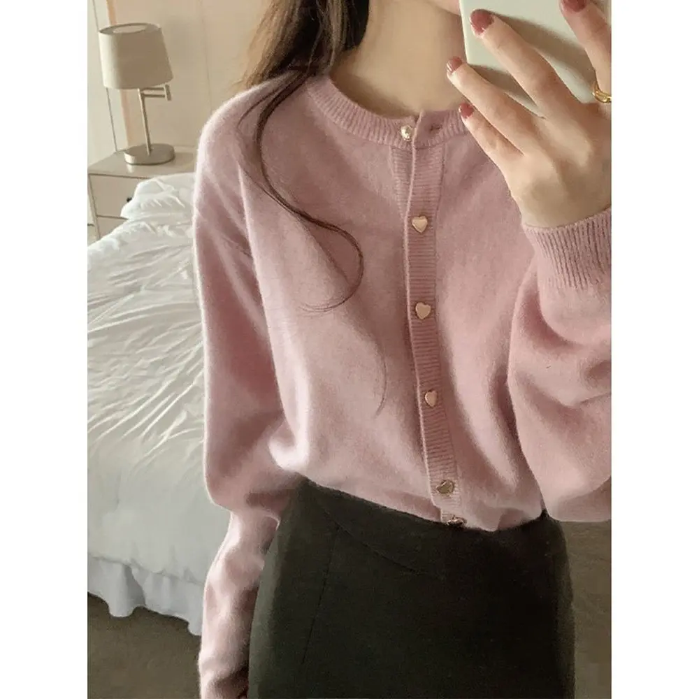 RICH-THEY Áo Len Thời Trang Hàn Quốc Mới Áo Khoác Cardigan Dệt Kim Cổ Tròn Nữ Dáng Rộng | BigBuy360 - bigbuy360.vn RICH-THEY Áo Len Thời Trang Hàn Quốc Mới Áo Khoác Cardigan Dệt Kim Cổ Tròn Nữ Dáng Rộng | BigBuy360 - bigbuy360.vn