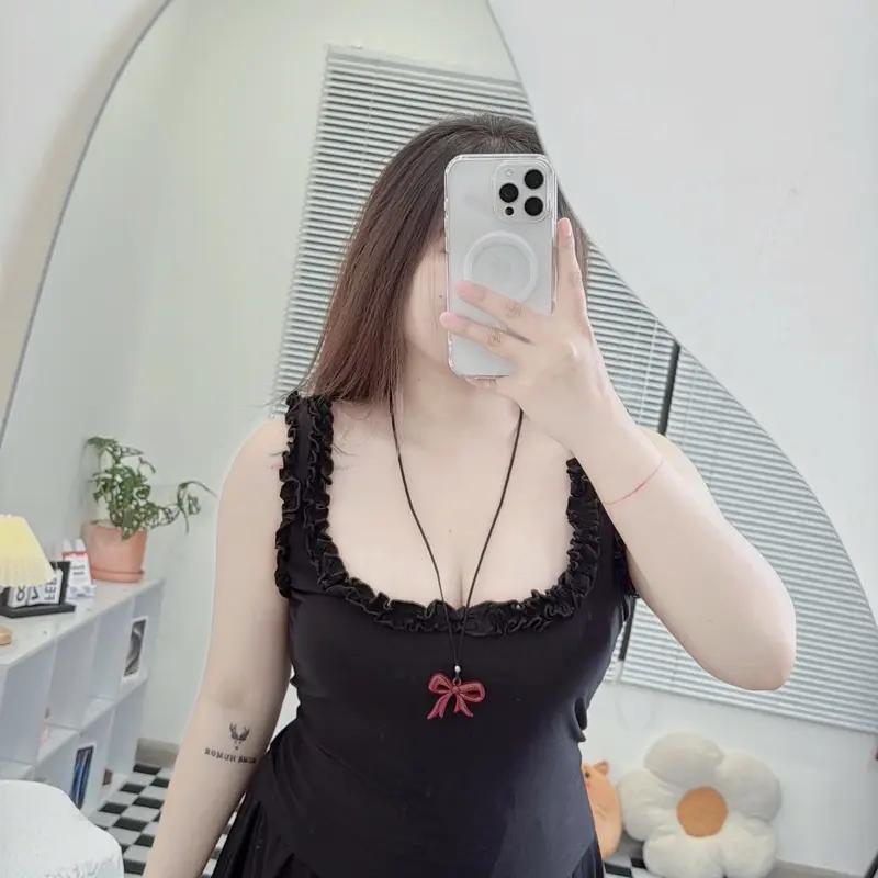 [Bigsize] Bộ thun lụa Qc dây bèo + quần bèo bigsize 50-90kg 5