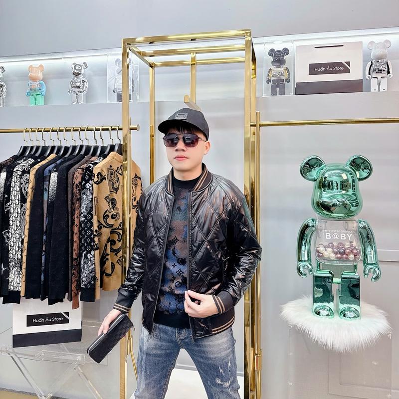 Áo Phao Nam Lông Vũ, Áo Khoác Bomber Quảng Châu Dài Tay Chất Phao Mềm Mịn Cao Cấp Mặc Cực Ấm Menswear Nam - Áo Phao 01