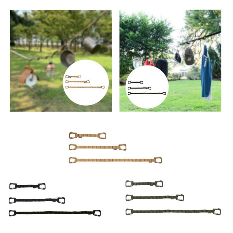 3 Pieces Camping Lanyards Shoulder Straps for Outdoor Sports Backpacking 3