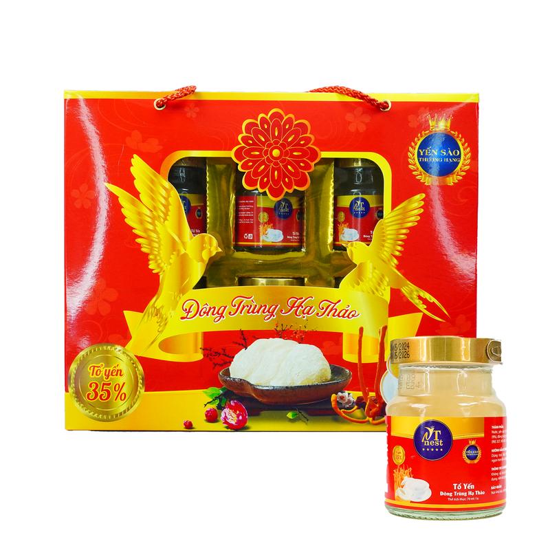    MẪU MỚI   Yến Sào Cao Cấp NT NEST - Hộp 6 Hủ 70 ML nước  yến 