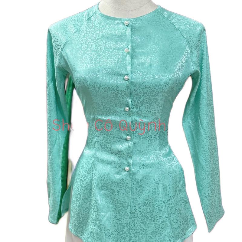 SET BỘ BÀ BA GẤM VÂN HOA MAI NỔI SANG ĐẸP