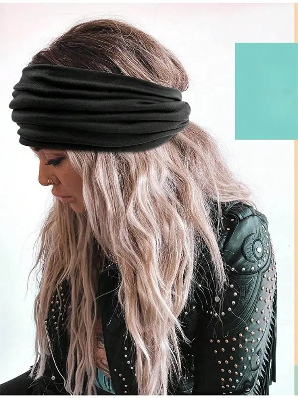 Women's Solid Color Hair Band, Casual Hair Accessories for Women & Girls, Minimalist Headwear Suitable for Thick Hair, Headbands Women, Knotted Headband 6