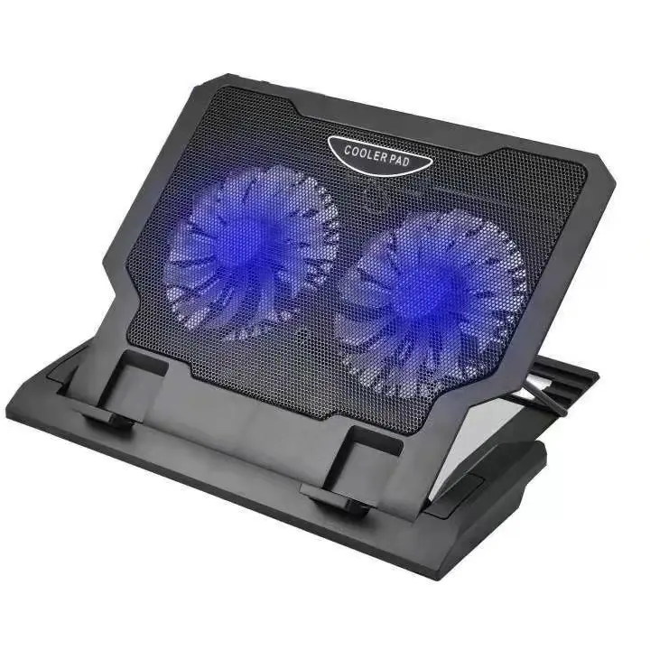 LAPTOP COOLER STAND WITH 2 LARGE FANS FIT FOR 10-17 INCH LAPTOP ADJUSTABLE LAPTOP COOLING FAN