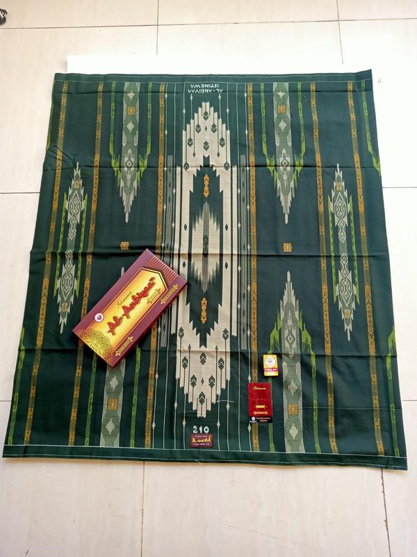 Sarung Al Anbiyaa Motif BHS Terbaru Sarung Sholat Pria Dewasa Murah Sarung Santri Viral Muslim Printing 1