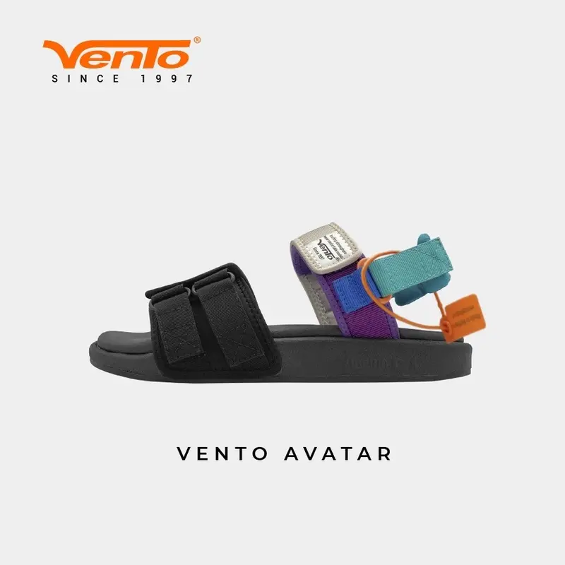 Sandal vento nữ chính hãng Avatar SD10112w DéP Cao Su GiàY Quai Hậu Đế Bằng Shoes 4