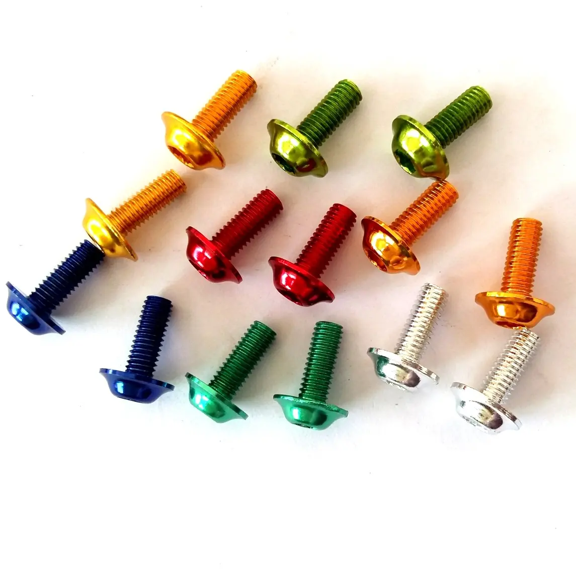 Motorcycle Modification Accessories Hexagon Color Aluminum Screw Decorative Parts
