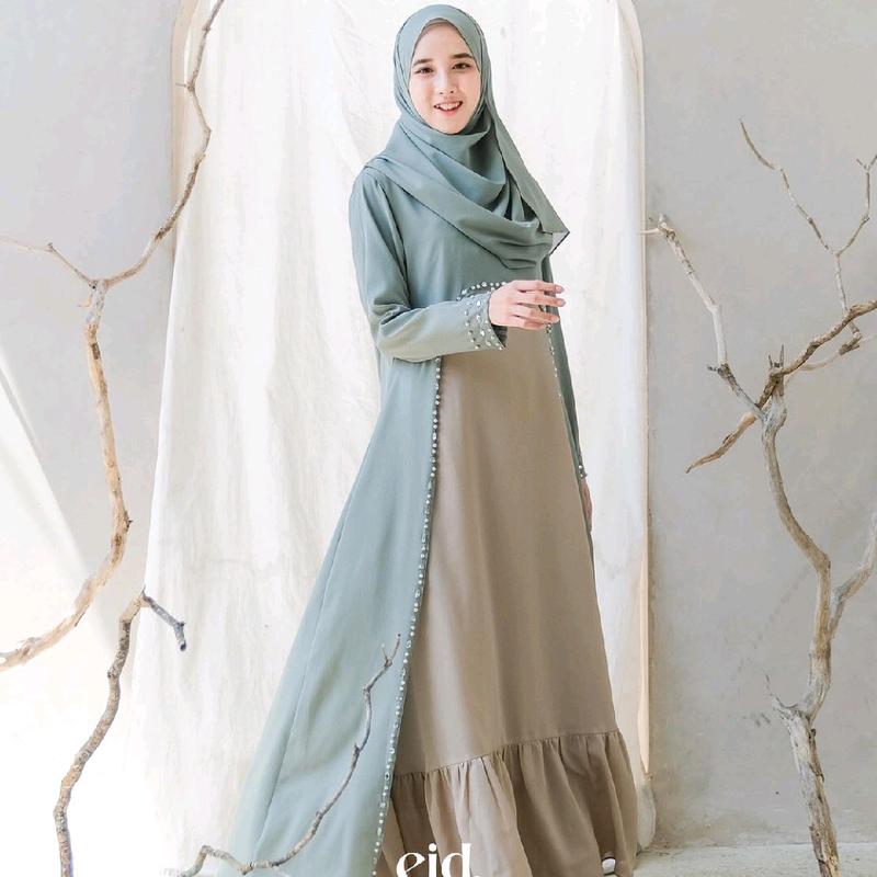 Nurra abaya ORI Kazami / abaya gamis dress busui wudhu friendy matt diamond italiano 1