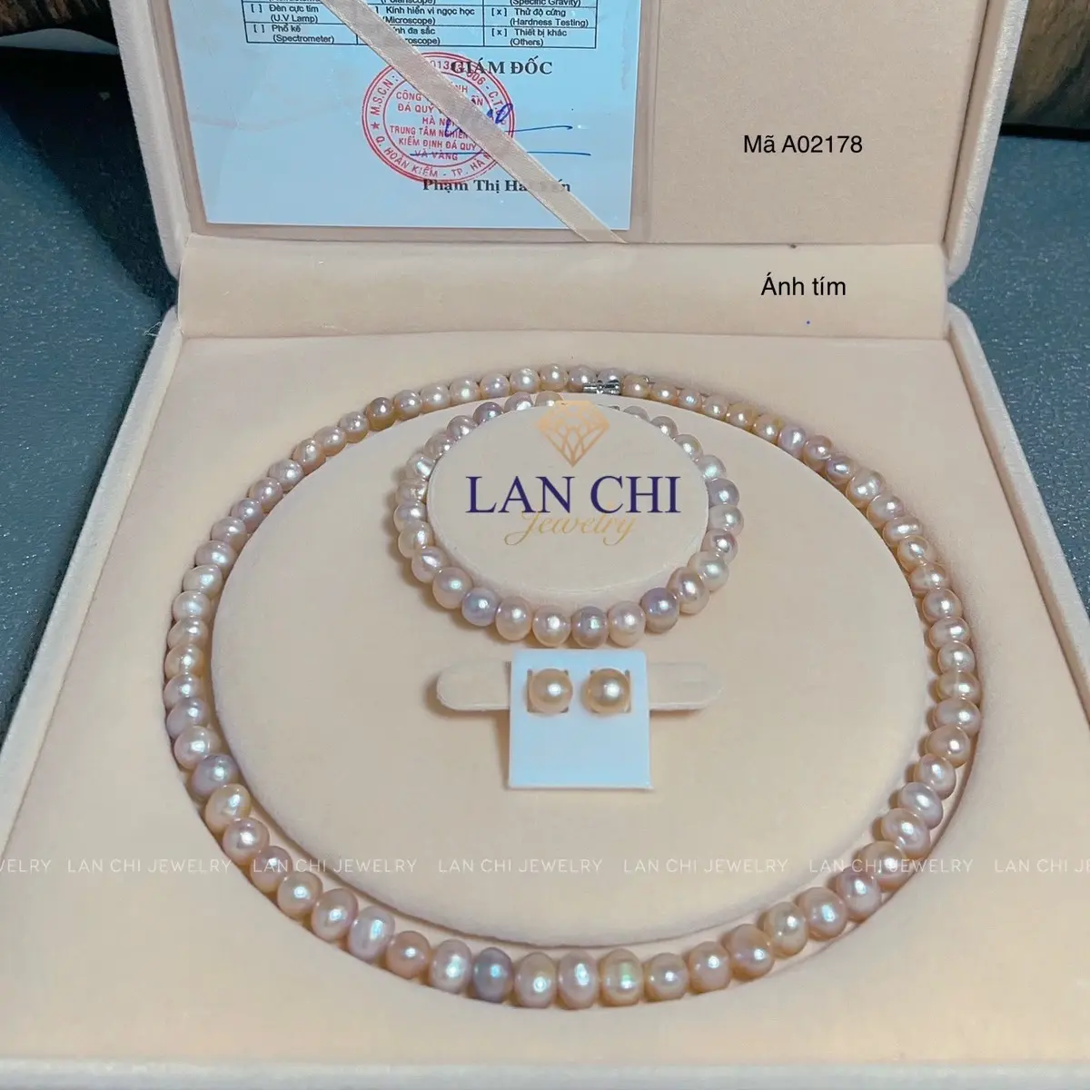 Bộ Ngọc Trai Nữ 7-8ly nhiều mầu đơn giản thanh lịch  Tốt đẹp