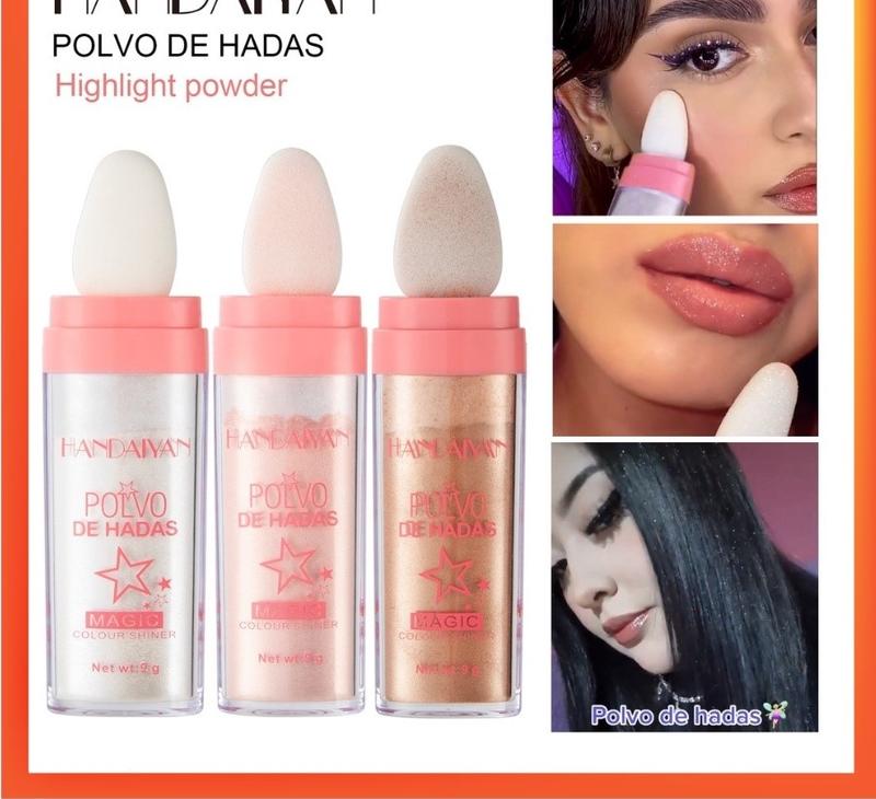 Phấn Bắt Sáng Có Nhũ HANDAIYAN Lấp Lánh Trang Điểm Nổi Bật Sành Điệu Tạo Hiệu Ứng Lấp Lánh Cho Body, Lộng Lẫy Cosmetic Nữ Mỹ Phẩm Women bắtsáng