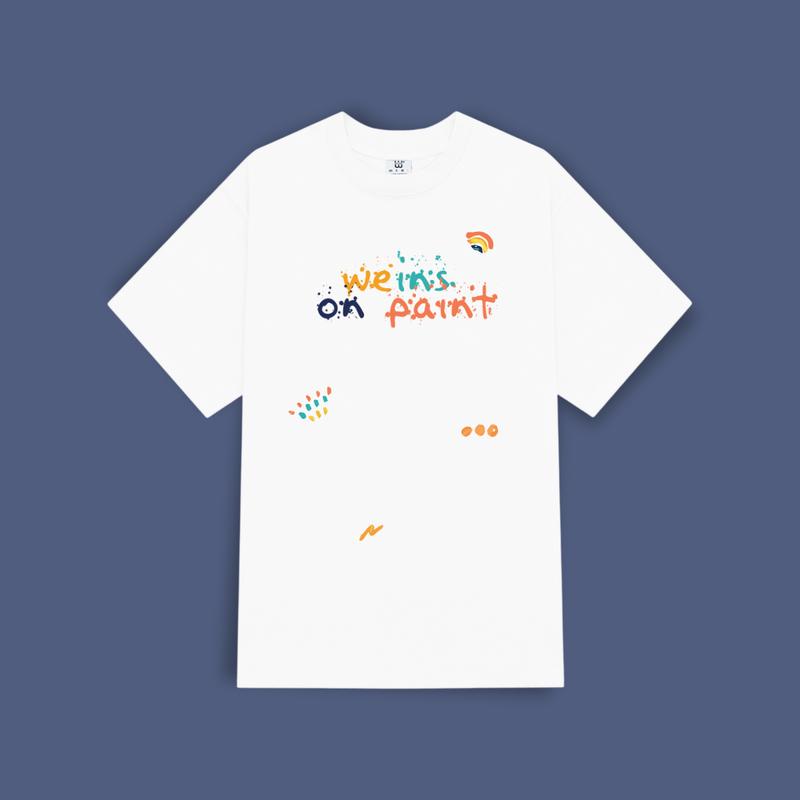 Áo thun local brand THE WEINS, mẫu  Summer on paint , áo thun form rộng , cổ tròn basic, áo phông oversized tay lỡ unisex,  vải  cotton compact extra co giãn 2 chiều thấm hút chất lượng cao cho nam, nữ Menswear